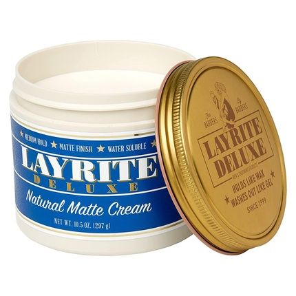 Layrite Natural Matte Cream 297G Medium Hold Water Soluble Matte Finish