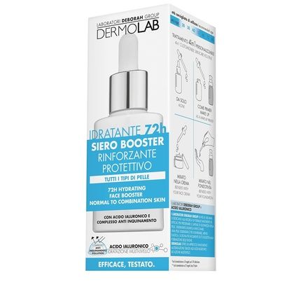 Dermolab Face Serum Hyaluronic Acid Booster 72H Moisturizing, Protective Strengthener For All Skin Types 30Ml