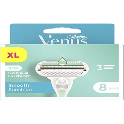 Gillette Venus Smooth Sensitive Blade Refills For Women 3 Blades