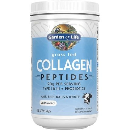 Garden Of Life Grass Fed Collagen Peptides Powder Unflavored 14 Servings