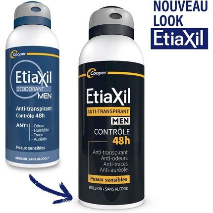 Etiaxil Deodorant For Men Anti-Perspirant 48H Control Aerosol 150Ml - Pack Of 2 - Image 3