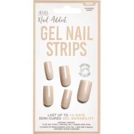 Ardell Nail Addict Gel Nail Strips Cashmere Sands Led/Uv Lamp Curable