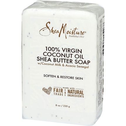 Shea Moisture 100% Virgin Coconut Oil Shea Butter Soap For Unisex 8Oz Bar Soap