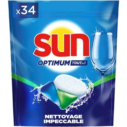 Sun Optimum All-In-One Dishwasher Tablets 34 Capsules