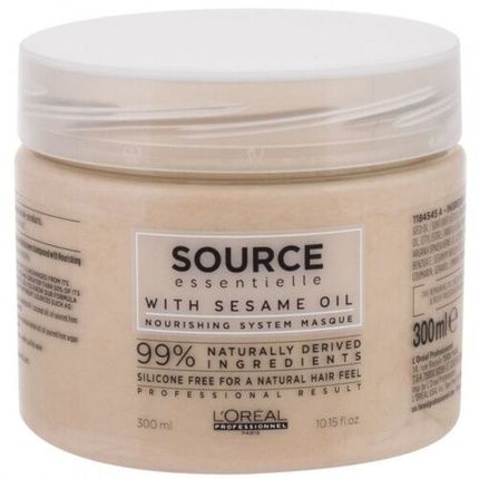 Nourishing Balm Jasmine Flower And Sesame Oil Source Essential 500Ml By L'Oreal Professionnel