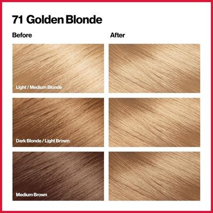 Revlon Colorsilk Hair Color 71 Golden Blonde - Image 3