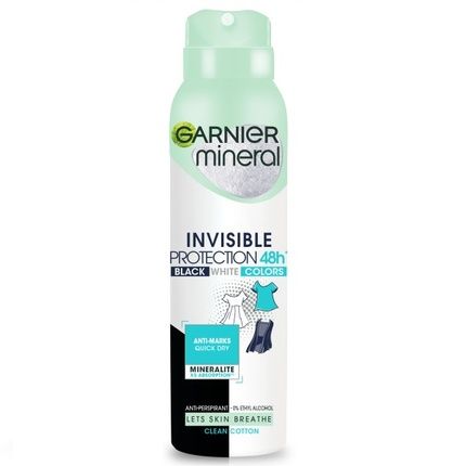 Garnier Invisible Protection 48H Clean Cotton Women Deodorant Spray 150Ml