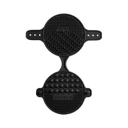 Sigma Beauty Palmat Makeup Brush Cleaner - Perfect For Travel And On The Go - Palm Sized - Black Small