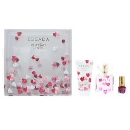 Escada Celebrate N.O.W. Eau De Parfum 50Ml Body Lotion & Nail Polish Gift Set