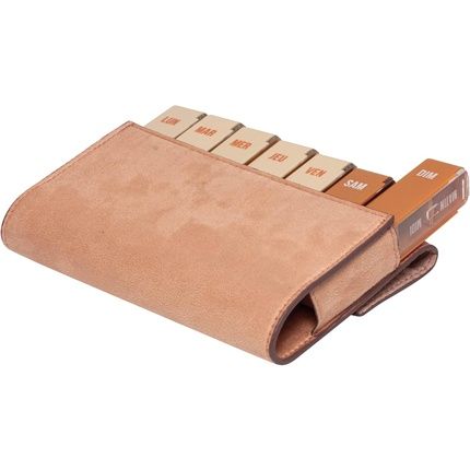 Plic Care Weekly & Daily Pill Box Simple & Elegant Velvet