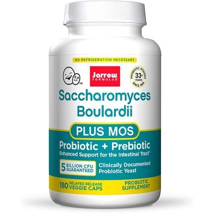 Jarrow Saccharomyces Boulardii + Moss 180 180 Vegetarian Capsules