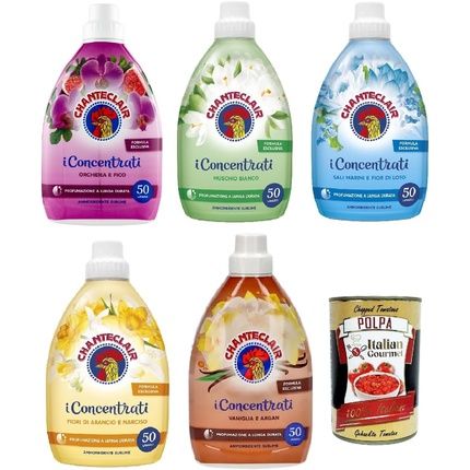 Testpaket Chanteclair Concentrated Fabric Softener Long Lasting Scent 50 Washes Detergent + Italian Gourmet Pulp 400G
