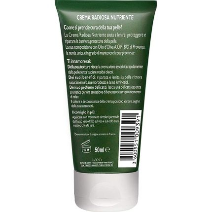 Tesori Di Provenza Nourishing Face Cream Tag Bio With Organic Olive Oil 50Ml - Image 3
