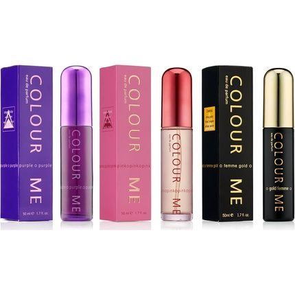 Colour Me Pink/Purple/Gold Femme Triple Pack Fragrance For Women 3 X 50Ml