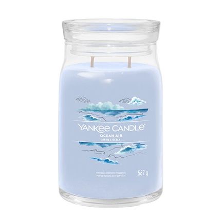 Yankee Candle Ocean Air Signature Candle Large Aromatic Candle In Glass 567 G