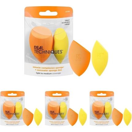 Real Techniques Miracle Complexion Sponge And Concealer Sponge Duo Makeup