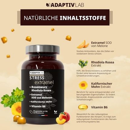 Adaptivlab Extramel Rhodiola Rosea Extract Gummies For Relaxation - Image 3