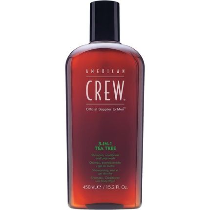 American Crew 3-In-1 Shampoo/Conditioner And Body Wash Tea Tree 450Ml