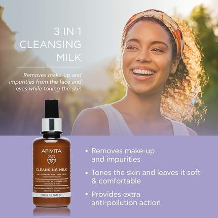 Apivita Cleansing Milk 3In1 200Ml - Image 3