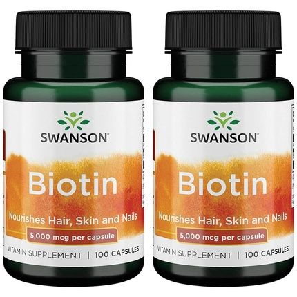 Swanson Biotin 5,000Mcg 100 Caps