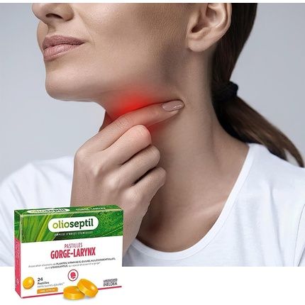Olioseptil Throat Lozenges Without Added Sugar With Plant Extracts, Vitamin C, Copper, And Essential Oils - Soothes The Throat