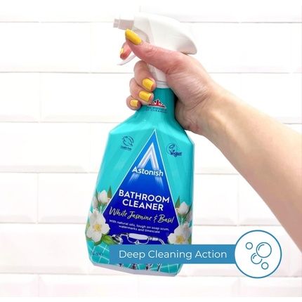 Astonish White Jasmine & Basil Bathroom Cleaner Spray 750Ml - Image 3