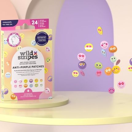 Wild Stripes Antipimple Patches Smile Stop Colored Hydrocolloid