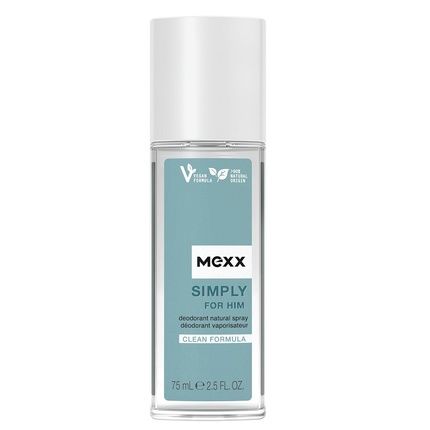 Mexx Simply For Him Deodorant Spray Glass 75Ml