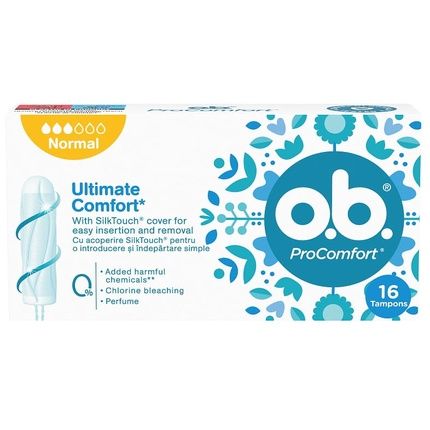 Johnson & Johnson Ob Tampons 16 Pieces Normal Ultimate Comfort