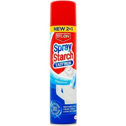 Dylon Easy Iron Spray Starch Fresh Cotton Fragrance 300Ml