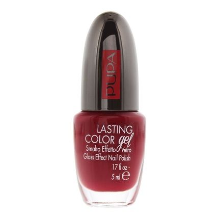 Pupa Lasting Colour Gel 032 Black Burgundy Glass Effect Nail Polish 5Ml