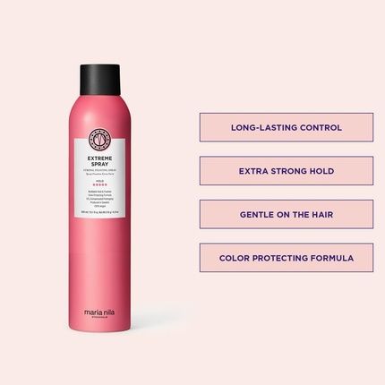Maria Nila Extreme Spray 300Ml Hold 5/5 Antioxidant Preserves Hair Color