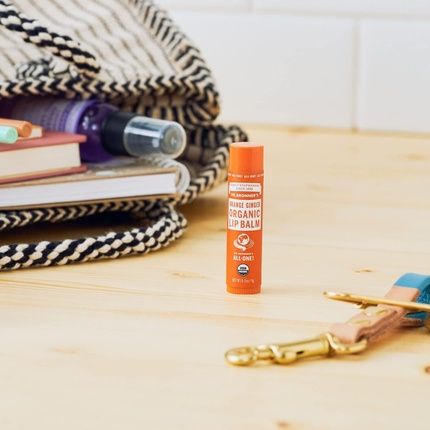 Dr Bronner'S Orange Ginger Lip Balm With Organic Oils And No Synthetic Ingredients 4G - Image 3
