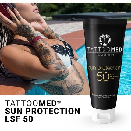 Tattoomed Sun Protection Fps50 Sun Cream For Protecting Sensitive Tattoos 100Ml - Image 3