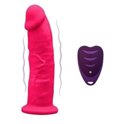 Silexd Realistic Penis Model 2 Pink With Remote Control 17Cm