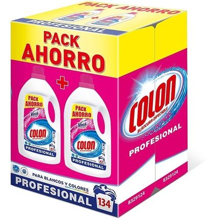 Colon Detergent Gel 134 Doses 3.68 Liters Vanish Saving Pack 2 Bottles