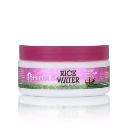 Mielle Rice Water & Aloe Vera Blend Deep Conditioner For Hair 8Oz - Image 4