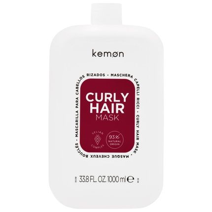 Kemon Curly Hair Mask - Moisturizing Mask For Curly Hair, 1000Ml