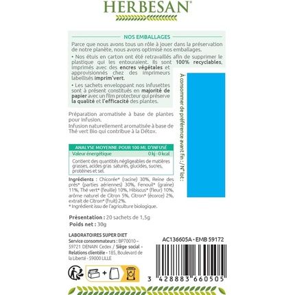 Herbesan Bio Detox Infusion 20 Sachets
