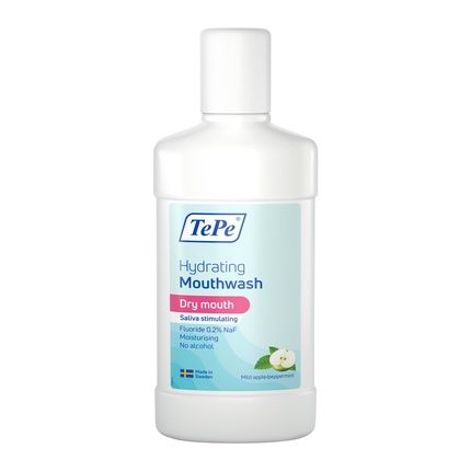 Tepe Hydrating Dry Mouth Rinse Mild Apple Peppermint Fluoride Mouthwash