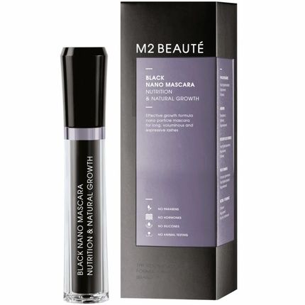 M2 Beaute Black Nano Mascara Nutrition & Natural Growth - 6Ml