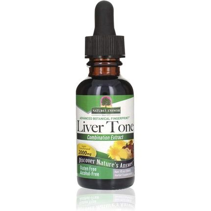 Nature'S Answer Liver Tone Alcohol Free 1 Fluid Ounce Promotes Healthy Liver Function Natural Cleanser & Detoxifier Support Overall Health