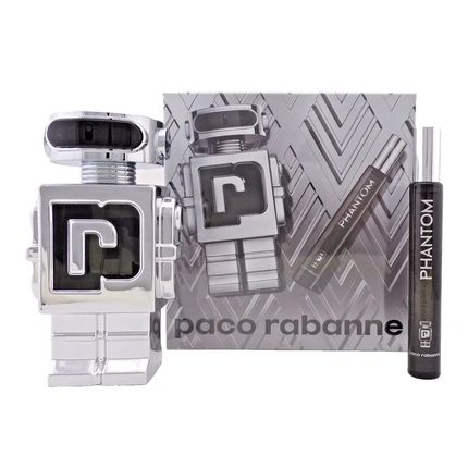 Paco Rabanne Phantom Perfume Set For Men - 34 Oz And 10 Ml