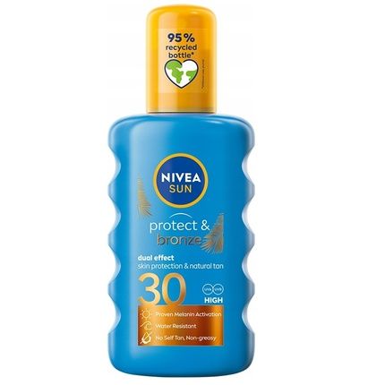Nivea Sun Protect & Bronze Activating Spray Balsam Natural Tan Spf30 200Ml
