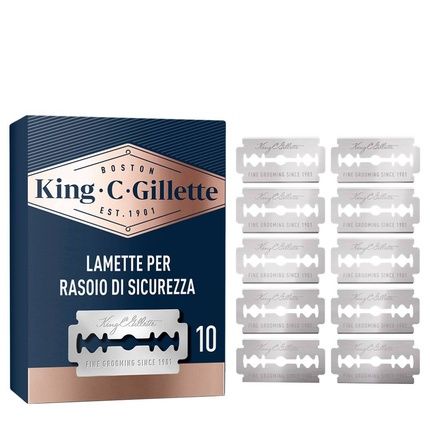 Gillette King C Gillette Double Edge Razor Blades 10 Units