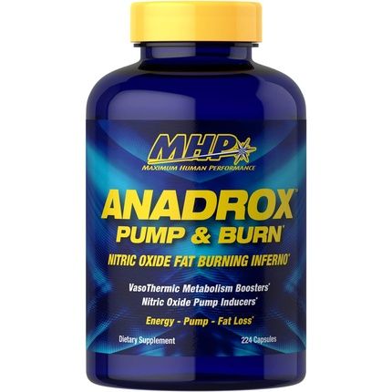 Mhp Anadrox Pump & Burn Nitric Oxide Fat Burning Inferno 224 Capsules