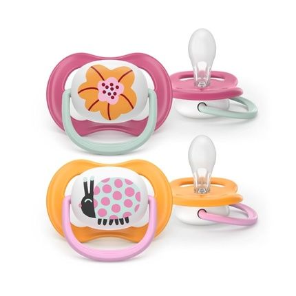 Philips Avent Ultra Air Soother For Ages 618 Months In Pinkorange