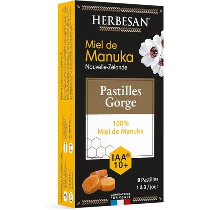 Herbesan Manuka Honey Lozenges 100% Honey Iaa 10+ - Pack Of 8