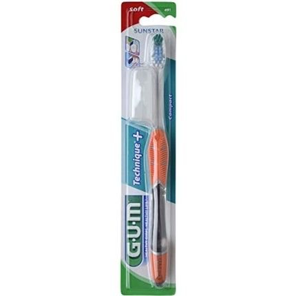Gum Kid'S Technic Toothbrush 491 Compact And Supple Yellow