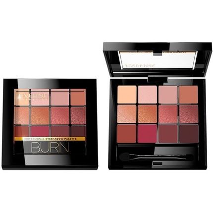 Eveline Cosmetics All In One 12-Color Eyeshadow Palette - Burn
